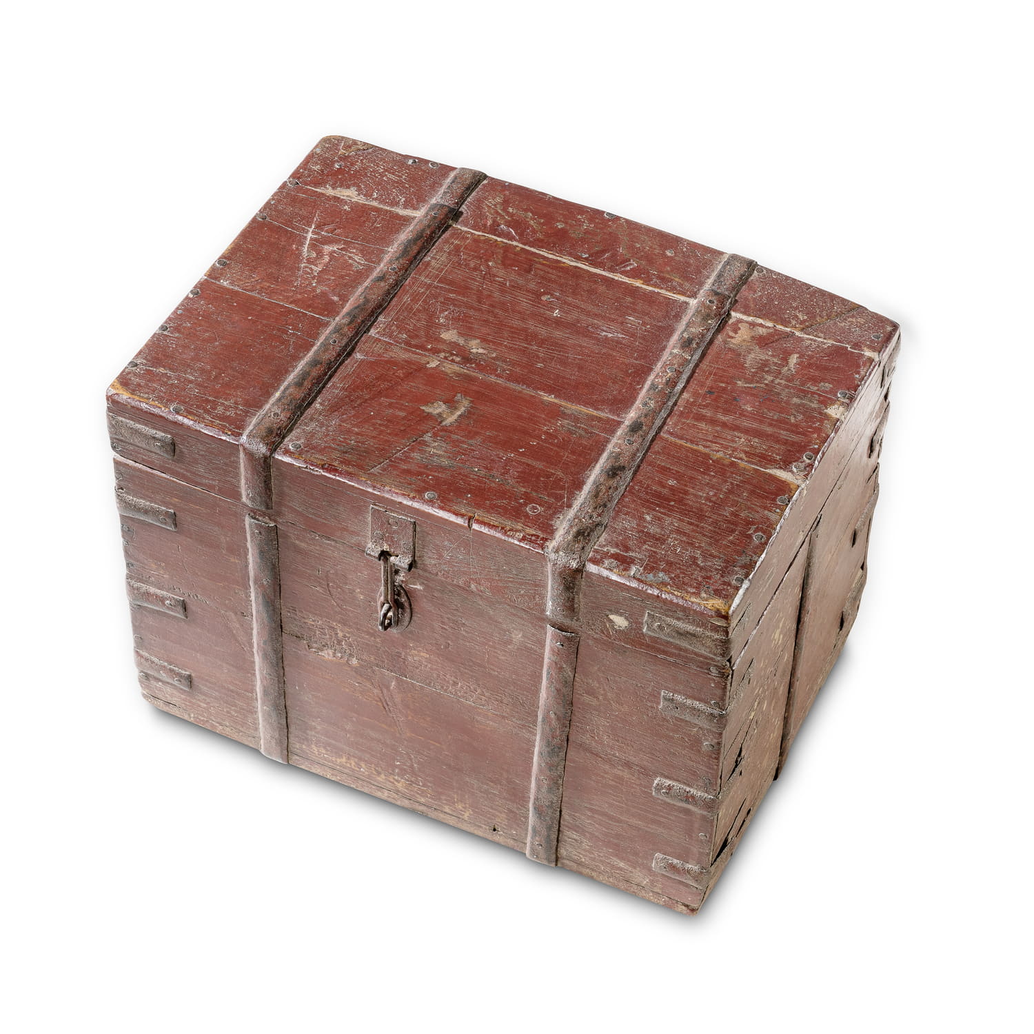 Antique box red