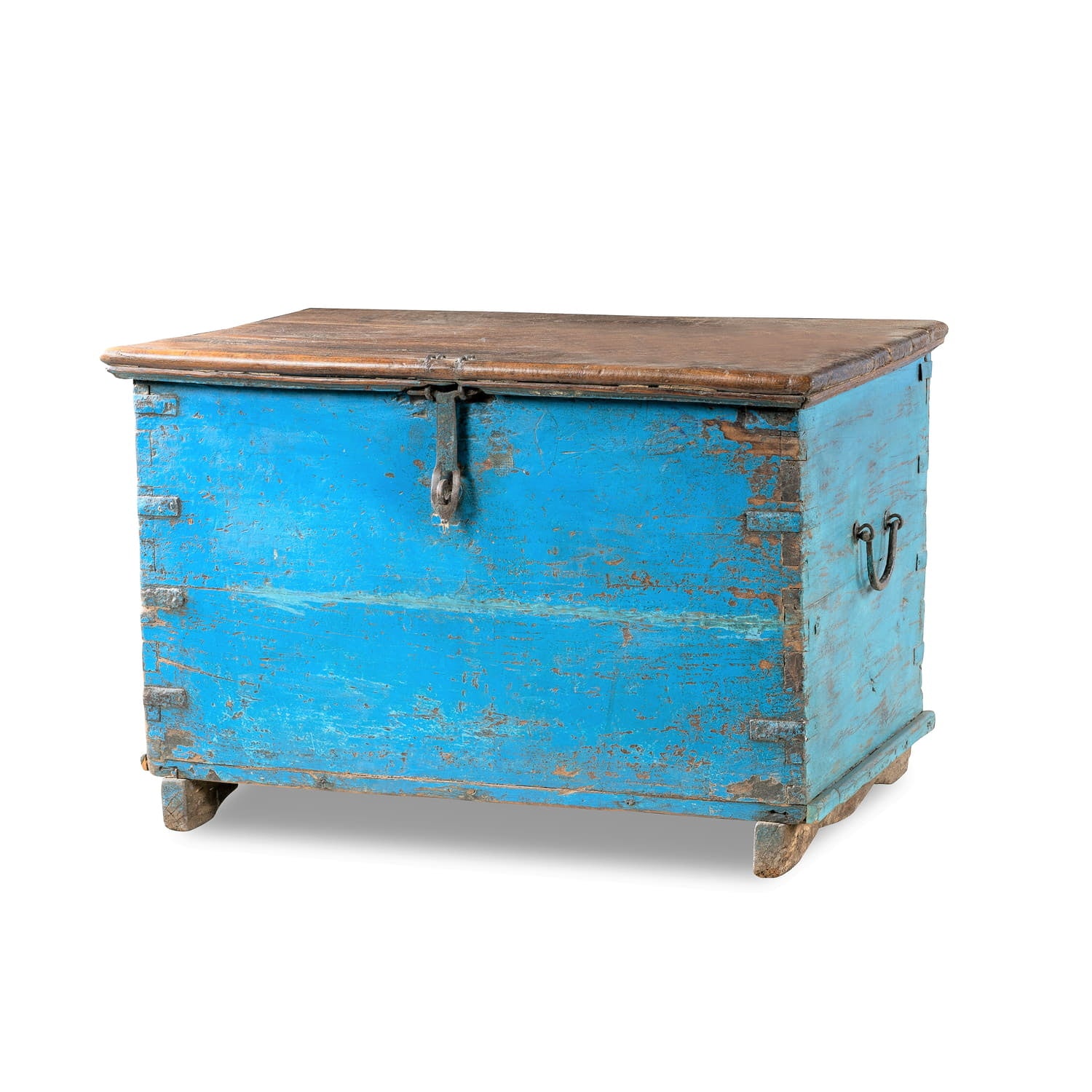 Antique box blue