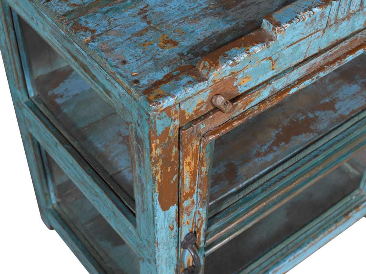 Vitrienkastje blauw