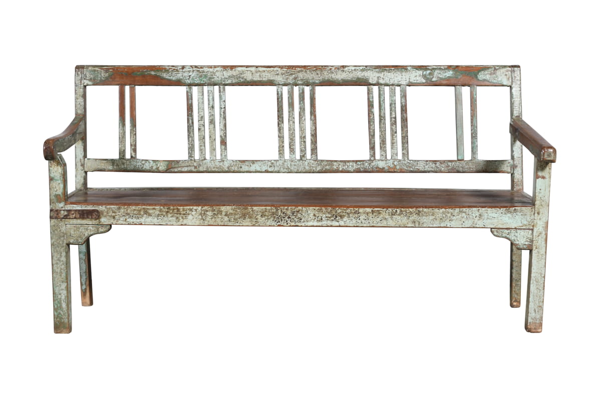 Antique station bench