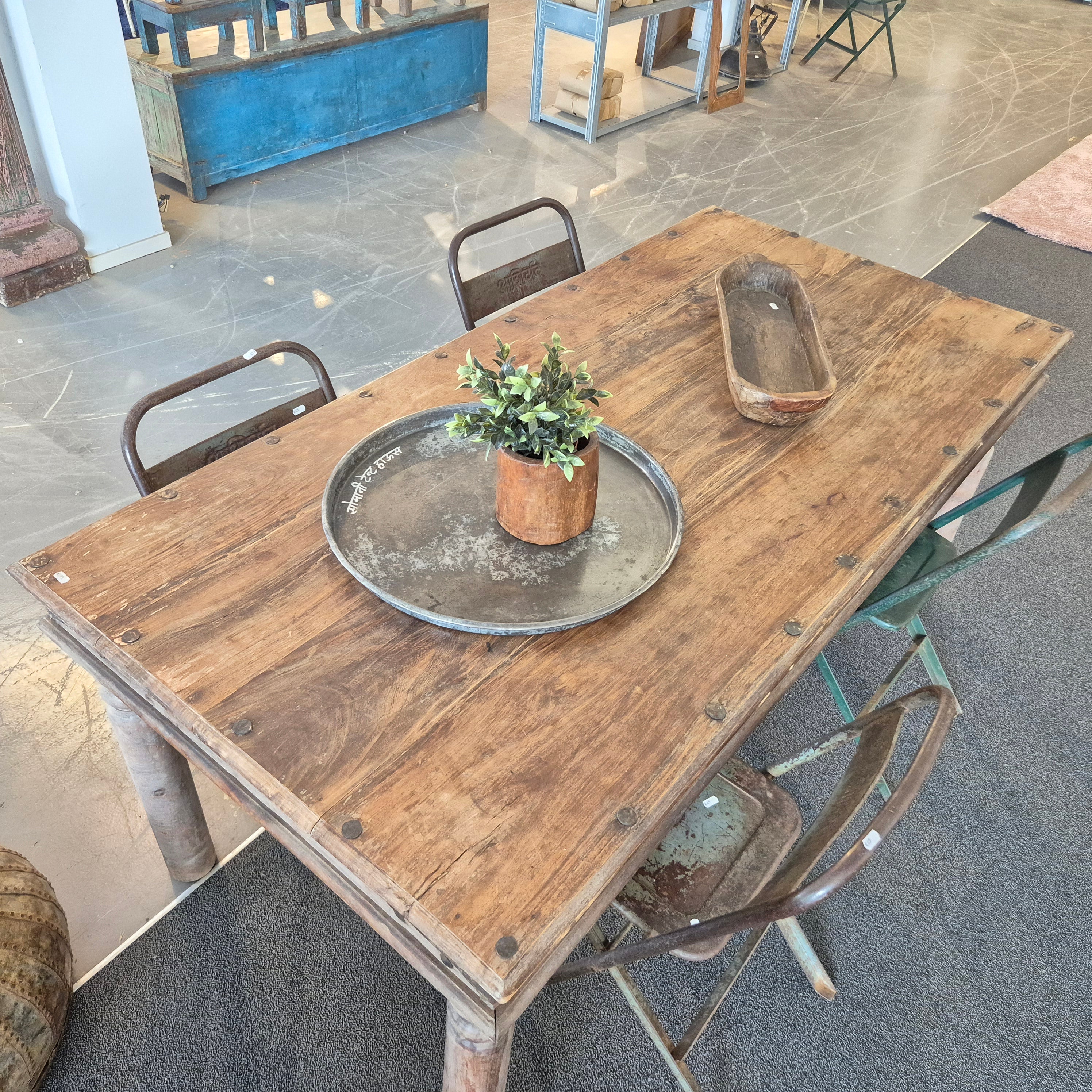 Eettafel India teak